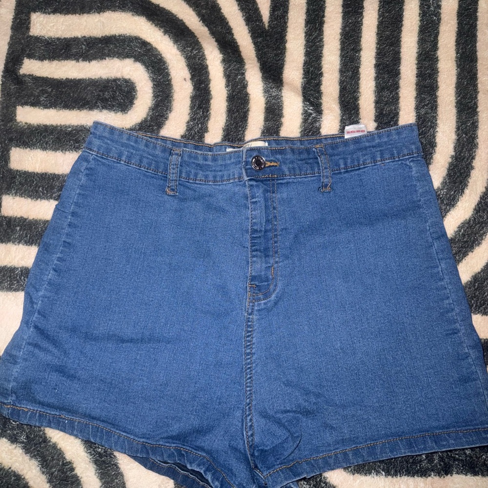 Dotti High Waist Blue Denim Women's Shorts